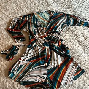 Groovy stretchy striped romper